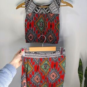 ANGIE two piece outfit, Aztec dress